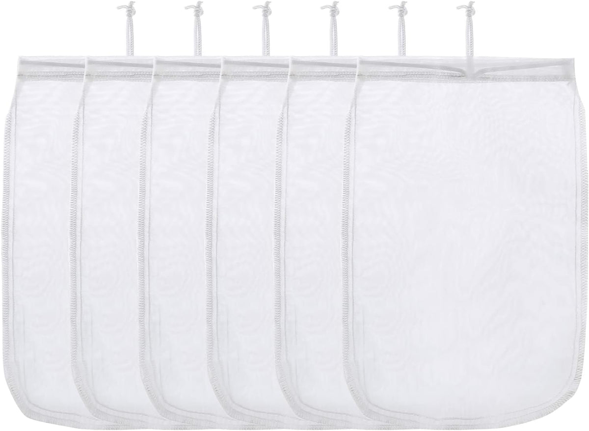 Aquarium Extra Fine Media Filter Bag 7.5"*3.6" 3 Pack – Essentials for Fish - 12"*8" (6 pack)