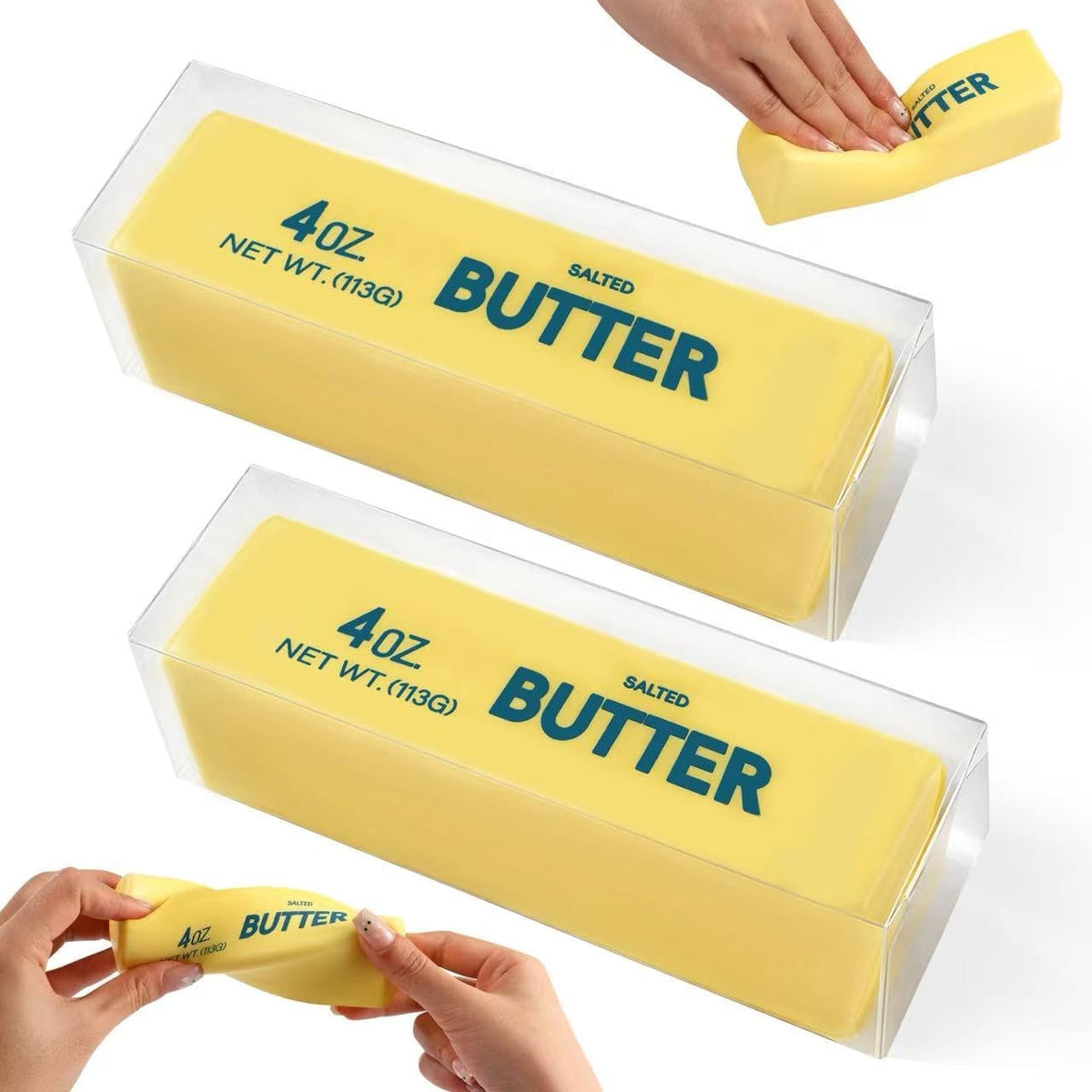 Big Butter Squishy, Giant Squishies Butter 14 OZ - 2 Pack Yellow Butter Stick