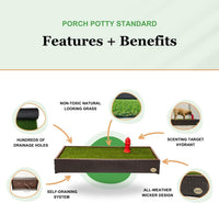 Porch Potty Premium Outdoor Dog Potty System with Artificial Grass - Standard - image 2