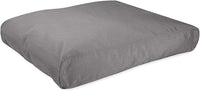 K9 Ballistics Tough Rectangle Pillow XXL Extra Large Dog Bed - Removable Cover, Washable, Durable & Water Resistant Dog Bed Made for Big Dogs 68" x40 Light Gray Velvet