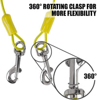 BV Dog Tie Out Cable 30 Feet - 35lbs/ 25ft/ Yellow / Single - image 2