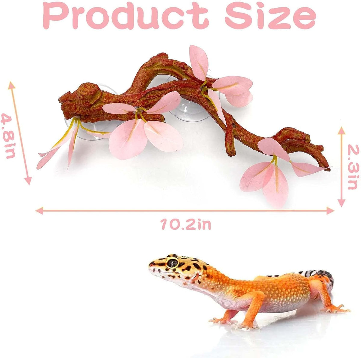 2 PCS Reptile Corner Branch - Pink - image 2