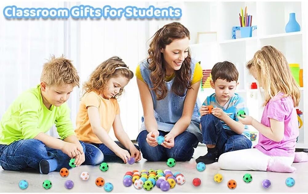 Mini Fidget Spinner Soccer Ball Toy for Kid Boy Girl - 32pcs, Multicolor - image 4