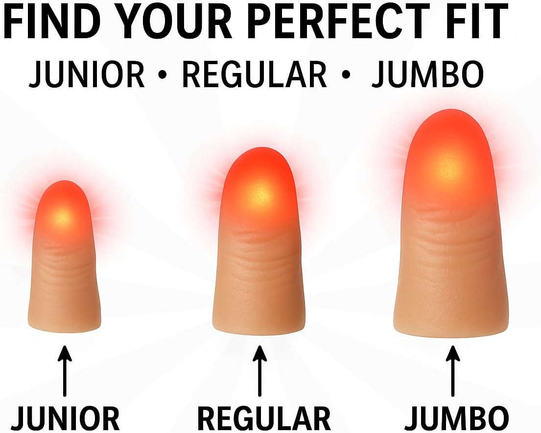 D'lite Magic Thumb Lightup Trick Set / 2 Original Amazing Ultra - Regular Red - image 4