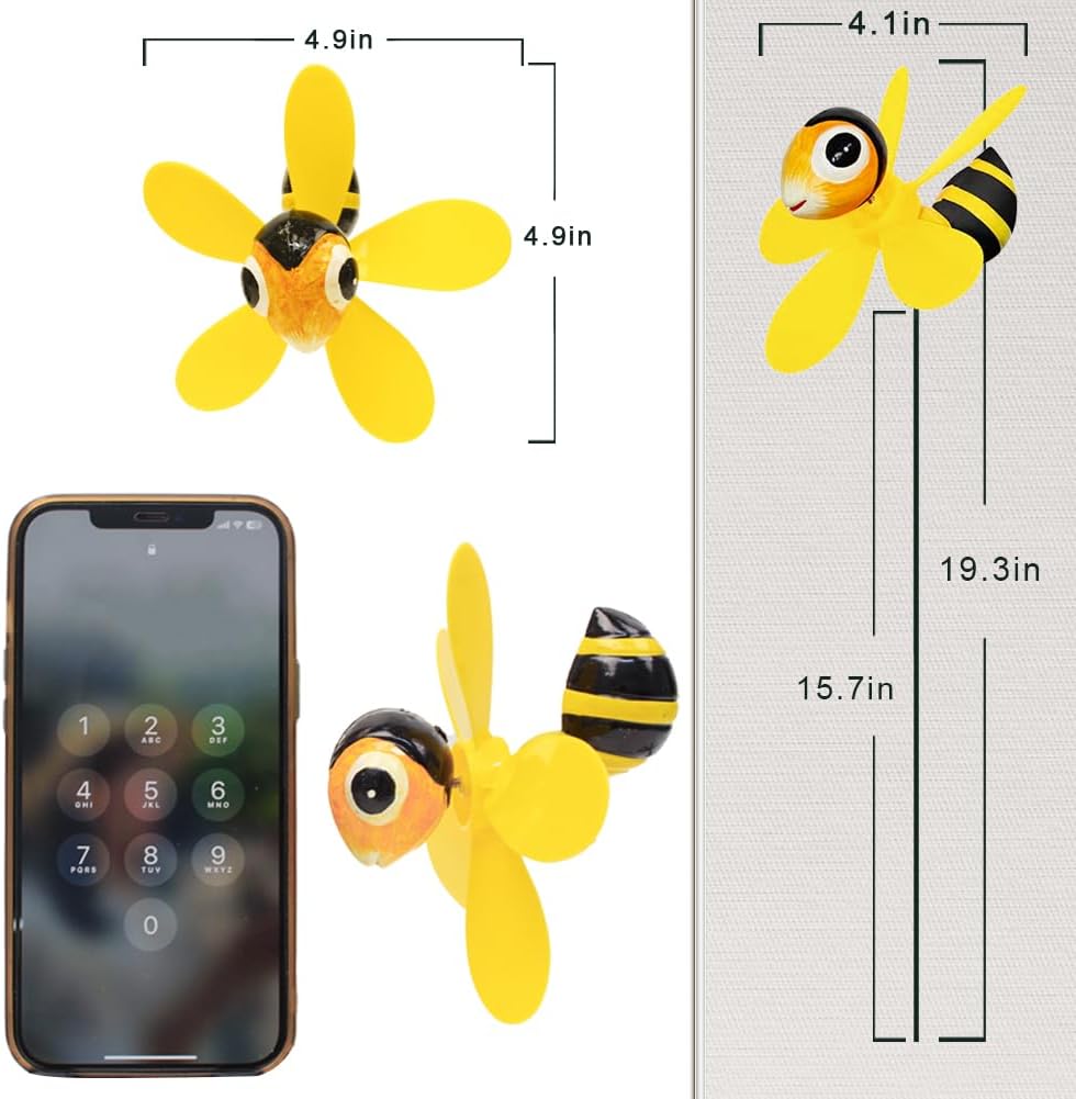 5-Pack 3D Insect Wind Spinners for Yard and Garden - image 2