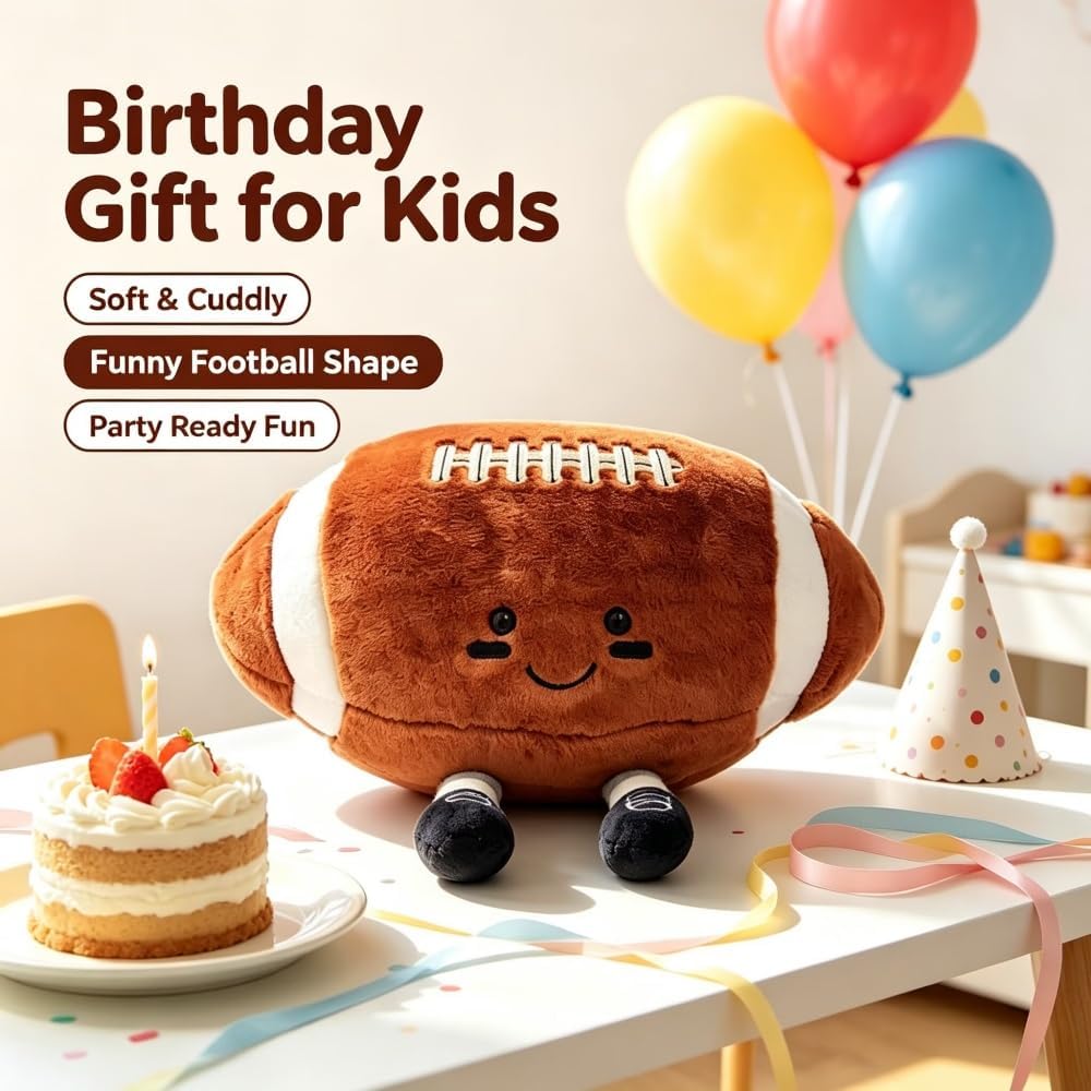 Xiyuan 12 inch rugby plush toy with smiling face and feet - view 16
