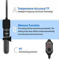 Mini Aquarium Heater 5V/2A USB 10W Small Fish Tank Heater for Tanks 1 - 50W - image 4