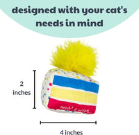 Huxley & Kent Plush Cat Toy - Meh' A Wish Cake - image 3