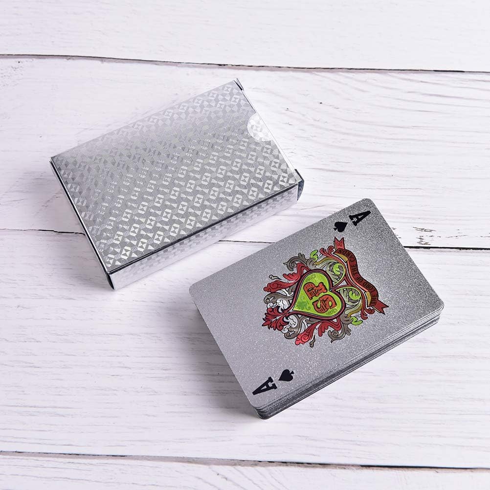 EAY Gold Waterproof Playing Cards - Sliver 1-pack - image 3