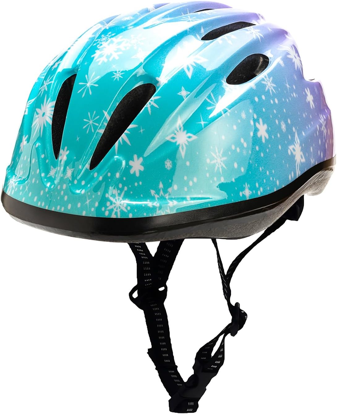 BeBeFun girls bike helmet in pink with 12 air vents and adjustable fit knob, ages 3 to 10