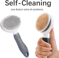 Self Cleaning Slicker Brush - 1Pack Gray - image 3