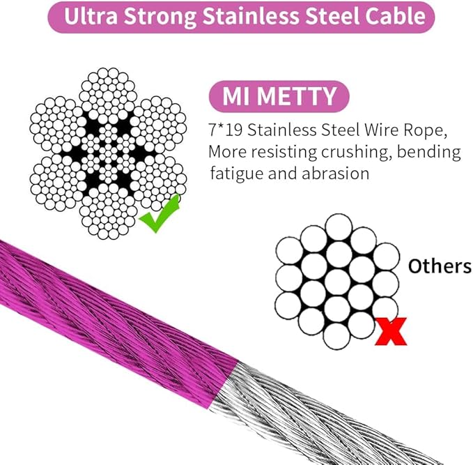 Tie Out Cable for Dog,100FT Dog Leads with Swivel Hook and Shock Spring,Heavy Duty Tie Out Cable for Large Dogs Up to 125lbs,Durable Dogs Runner Tether Line for Outdoor,Yard