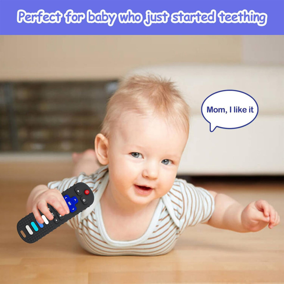 ROBBEAR Baby Teething Toys - 1 pack-Black RC / 1 pack - image 3