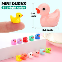 GWAHSA 240pcs Luminous Mini Resin Ducks - Mini Ducks - image 2