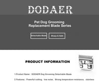 10# Dog Grooming Ceramic Blades, Compatible with Andis, Oster A5 - 10+30+40+7F+5F+4F+3F / Silver - image 4