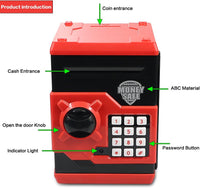 HUSAN rose gold electronic ATM piggy bank for kids with password keypad - view 35