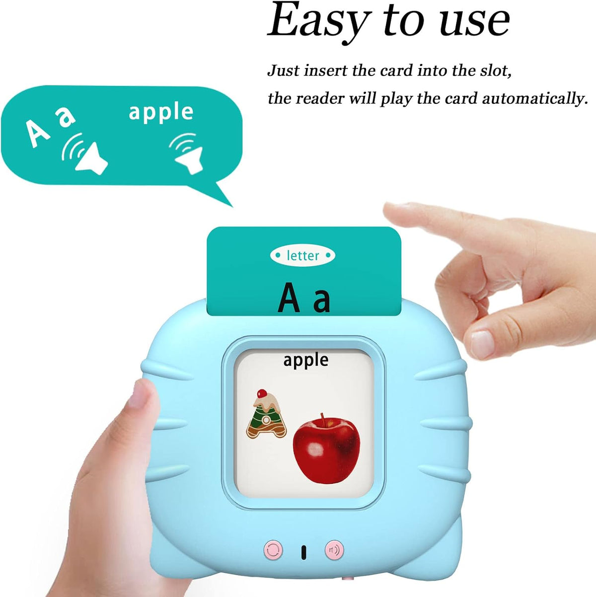 Startcan Talking Flash Cards for Toddlers 1 2 3 4 5 - 560 Dolch Sight Words: Abc, 0-100, Phrases- Blue - image 2