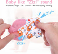 2Pack Silicone Teething Mitt - pink bear - image 4