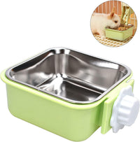Pet Hanging Bowl for Crates - Green