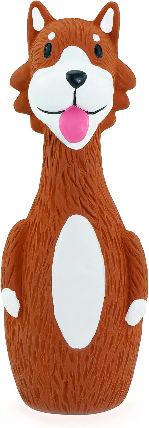 CHIWAVA 3PCS 5.7'' Squeaky Latex Short Standing Stick Toy for Small - image 4