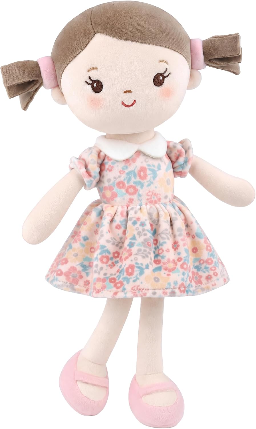 GAGAKU soft baby doll in a floral print rag doll style for toddlers - view 3