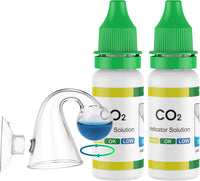 Pawfly Glass CO2 Drop Checker for Aquarium CO2 Indicator for Planted - 2 PCS