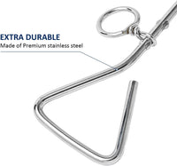 Dog Tie-Out Stake, Durable Silver Spiral Anchorstake - Large, 18 Inch / Silver - image 2