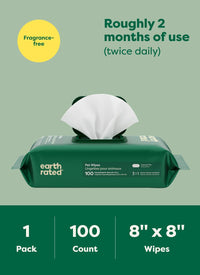 Earth Rated Dog Wipes for Paws & Butt, Deodorizing - Unscented / 200 Grooming Wipes - image 4