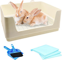 VCEPJH Extra Large Bunny Litter Box for Cage - White