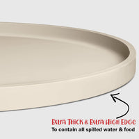 DogBuddy Dog Food Mat, Waterproof Dog Bowl Mat - 19x11 Inch (Pack of 1) / White Sand - image 2
