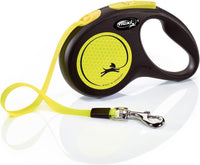 FLEXI Giant Tape Retractable Dog Leash - Yellow/Black / 16 ft (Small)
