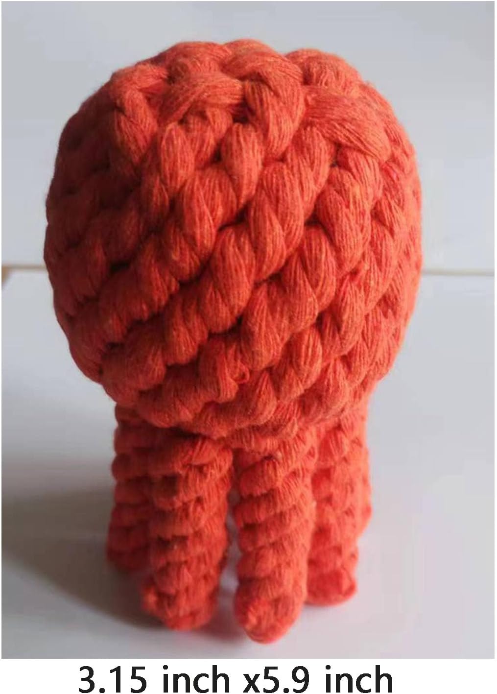 Dog Toys Puppy Teething Chew Toys 3 PCS - orange octopus - image 3