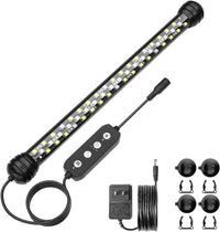 SEAOURA Submersible Led Aquarium Light for Fish Tank with Timer - 11 inch for 12-23inch tank