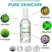 Anti-Bug Spray DEET-Free – Organic, All-Natural Bug Spray Travel Size with Essential Oils – Non-Toxic, Reef Safe, Face-Safe Bug Repellent for Babies, Kids, Adults by Mambino Organics, 4oz