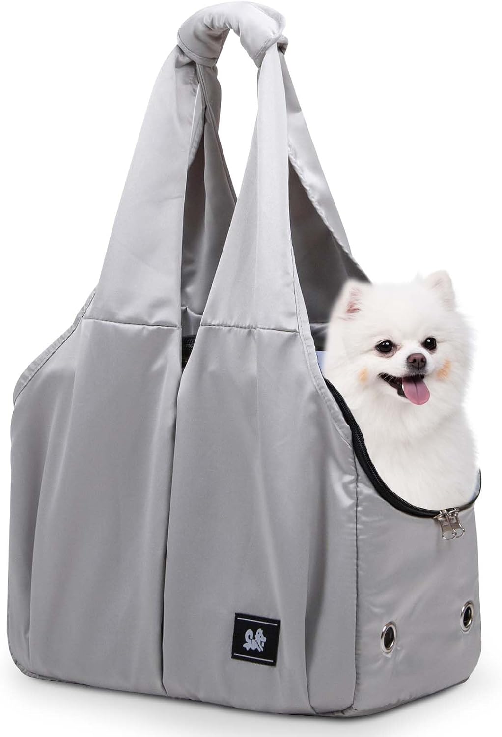 Dog Purse Carrier for Small Dogs, Cats, and Puppies - Grey