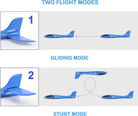 PowerTRC two 17.5 inch red and blue throwing foam airplane gliders - view 8