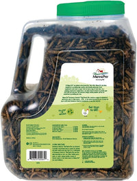 Manna Pro Farmhouse Favorites Beetle Bliss Poultry Treat – Blend of Mealworms and Beetles – All Natural Treat for Chickens, Ducks, Geese, Turkeys, & Guinea Fowl – 45% Protein – 25oz