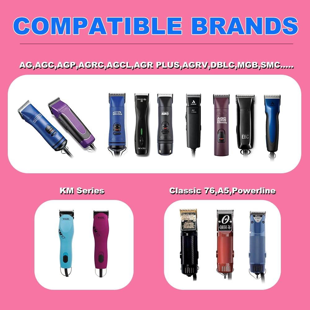 TRAH 3-3/4FC Blade Dog Grooming Clipper Replacement Blades Compatible - 10# 1.5mm - image 3