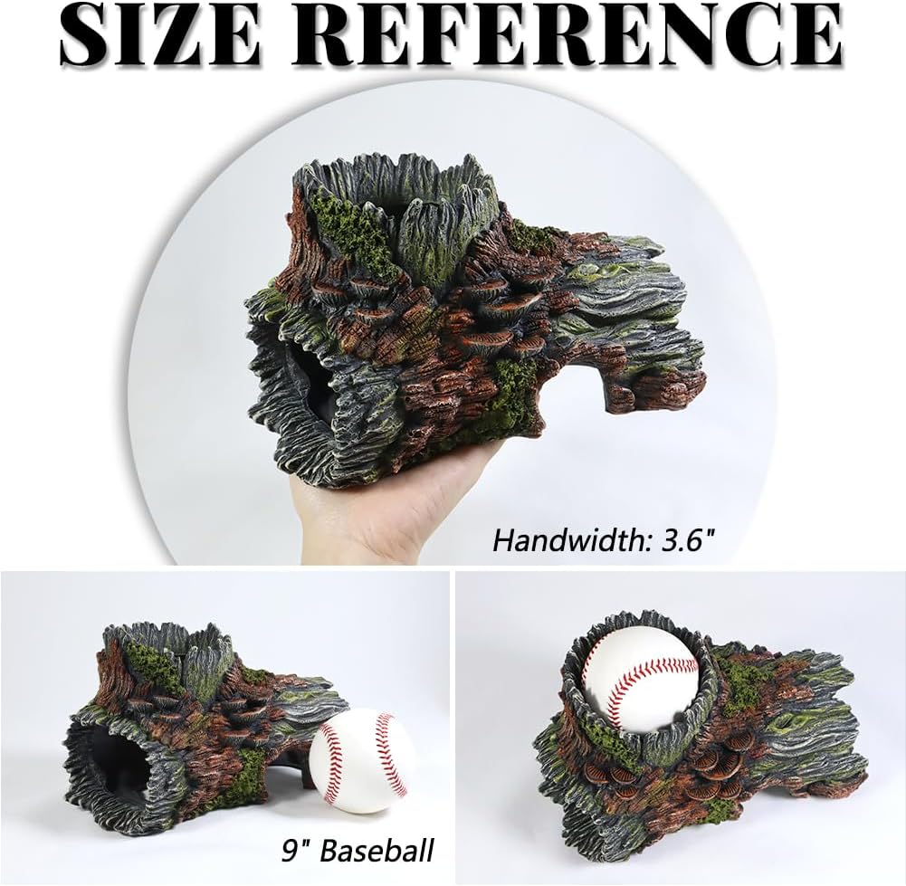 Fish Tank Decorations - Large Aquarium Decorations Air Bubbler Tree Fish House for Betta Hideout - Green - image 3