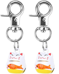 Cat Bell 2 Pack, Pet Collar Bells for Cats and Dogs - Lucky Cat / Small
