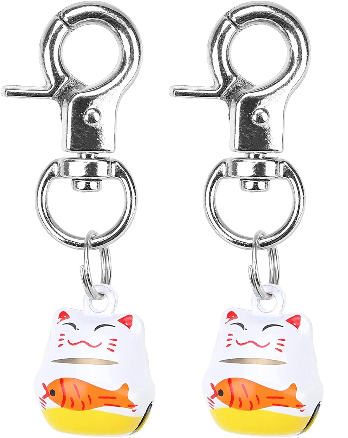 Cat Bell 2 Pack, Pet Collar Bells for Cats and Dogs - Lucky Cat / Small