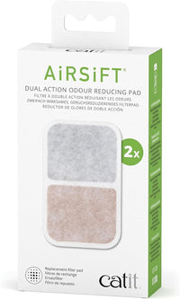 Catit Airsift Dual Action Air Purifier Pad - 1 Count (Pack of 2)
