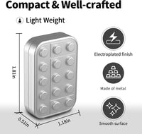 Fidget Toys Adults Magnetic Desk Toy Metal Fidgets Slider - Matte Silver - image 2