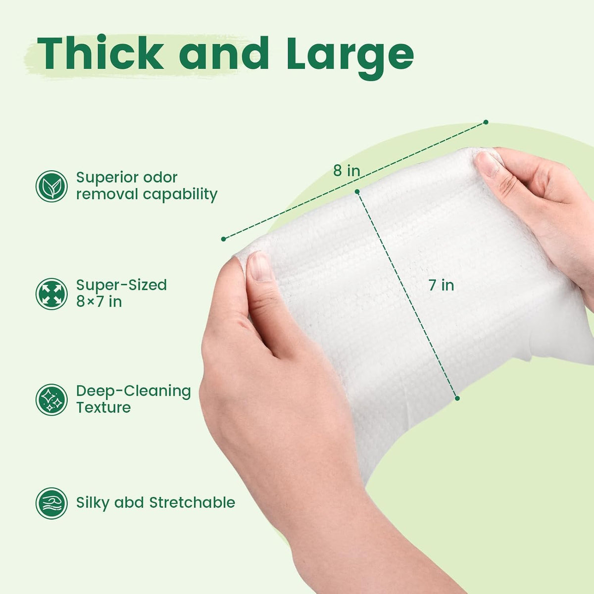 32 PCS Unscented Extra Thick Pet Bathing Wipes for Dogs & Cats - UNSCENTED / 400 Wipes - image 4