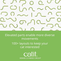 Catit Senses 2.0 Play Circuit Interactive Cat Toy - Wave Circuit / Standard Packaging - image 3