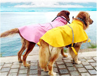 Dog Raincoats with Reflective Strip Hoodie - D4-Pink / 24B (65-80 lbs) - image 3