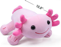 Axolotl Plush Toy, 10.8” Soft Cute Axolotl Stuffed Cotton Plush Pillow Kawaii Salamander Animal - Pink - image 2