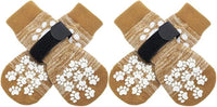 EXPAWLORER Anti Slip Dog Socks to Prevent Licking Paws, Dog Shoes for Hot Pavement, Dog Booties for Small Medium Large Senior Dogs, Traction Control Boots & Paw Protectors for Hardwood Floors