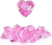 Niceup acrylic heart gems, 30 chunky 3D heart-shaped diamond gemstones for kids - view 9
