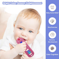 ROBBEAR Baby Teething Toys - 1 pack-Pink RC 2 / 1 pack - image 2